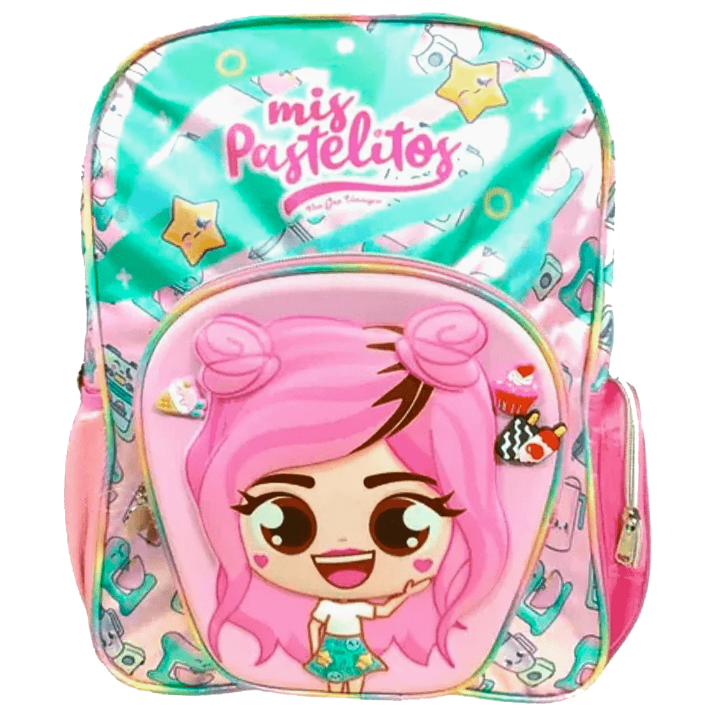 Mochila Primaria Mis Pastelitos / Ruz (Carrito opcional)