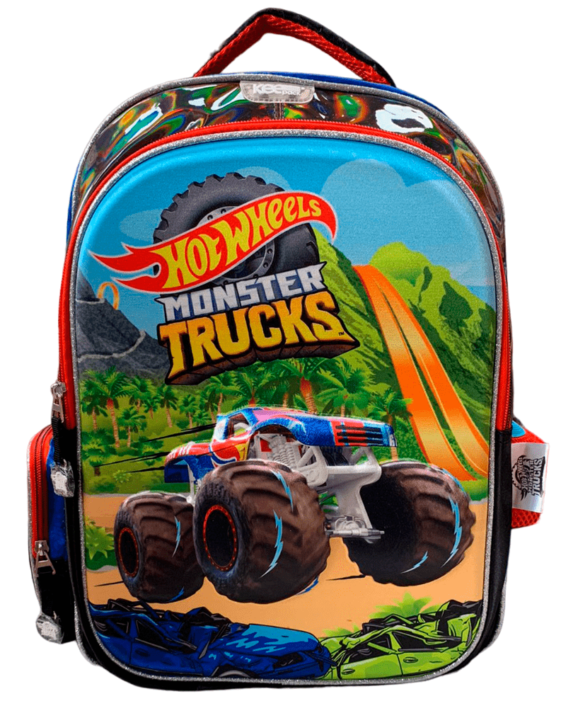Mochila Primaria Hot Wheels Yadatex Carrito Opcional 2023