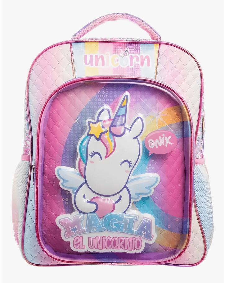 Mochila Primaria Unicornio Onix / Ruz (Carrito opcional)