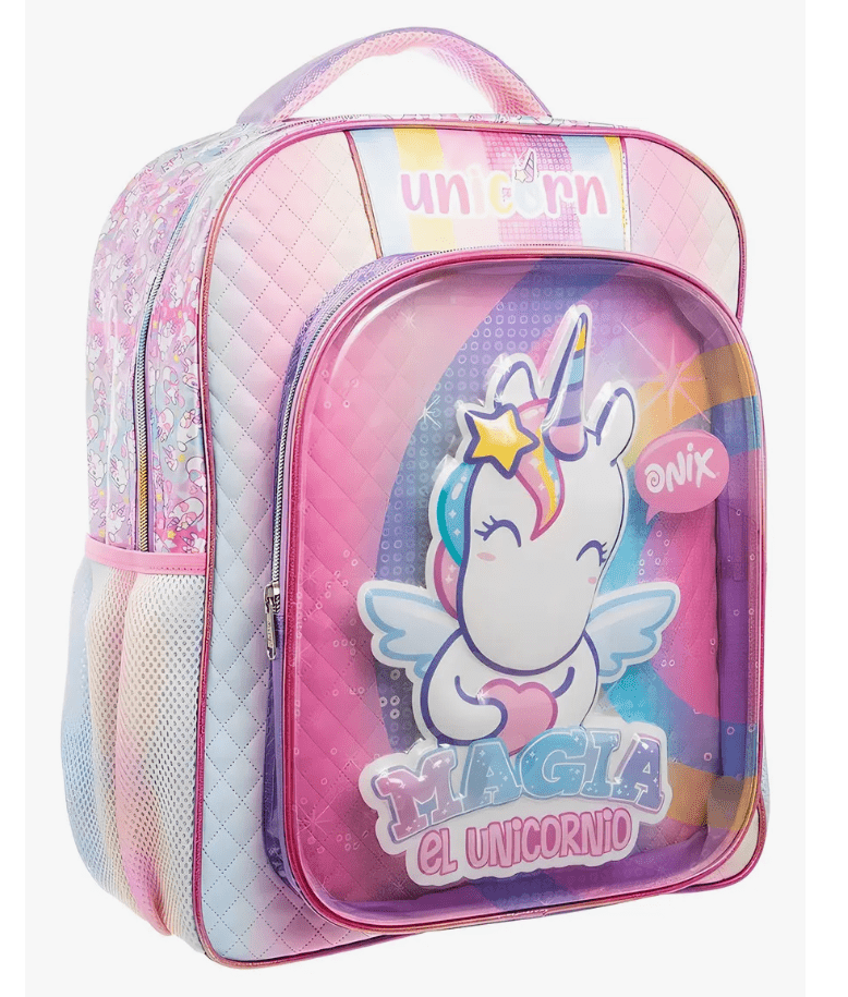 Mochila Primaria Unicornio Onix / Ruz (Carrito opcional)