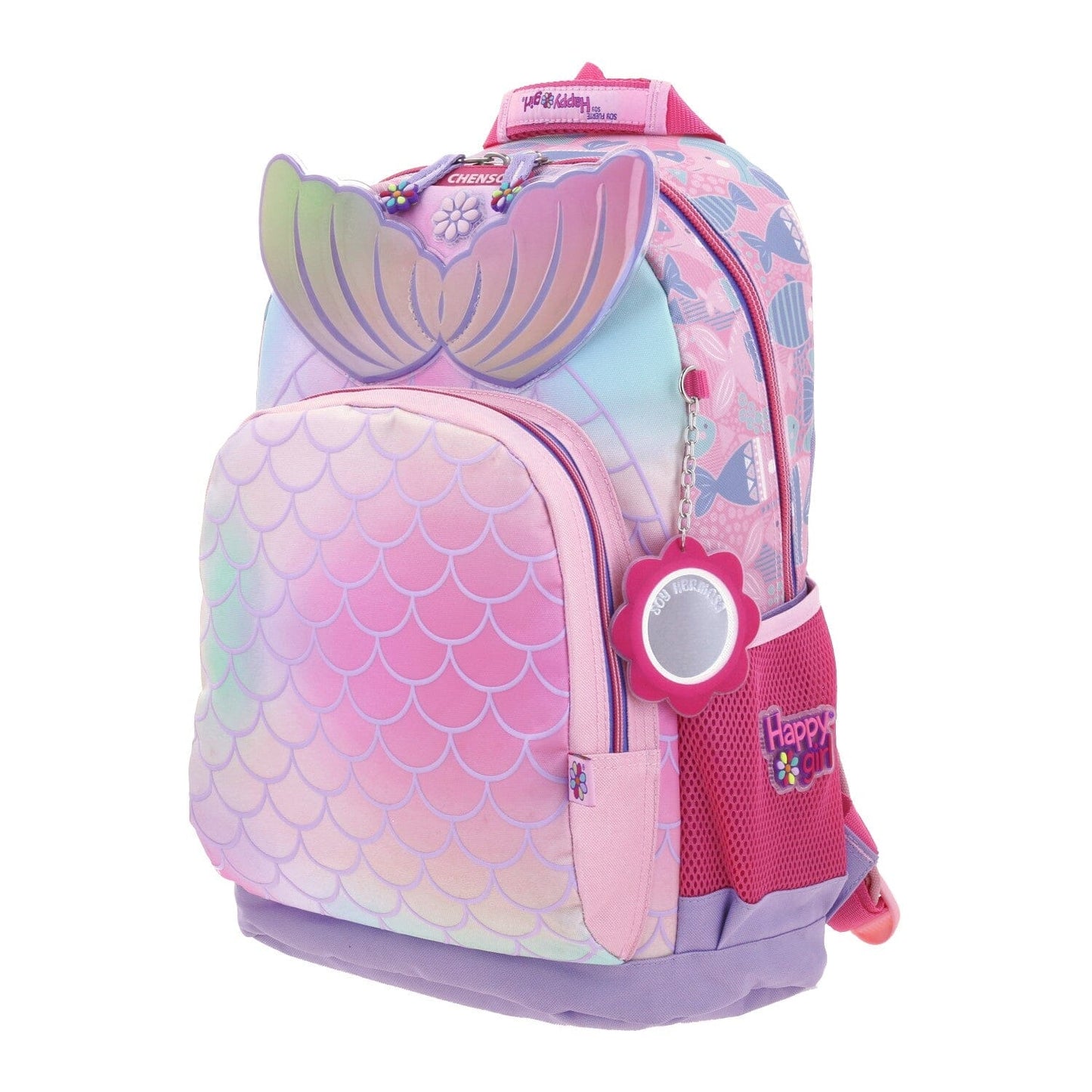 Mochila primaria Happy Girl Sirena (Carrito Opcional) / Chenson