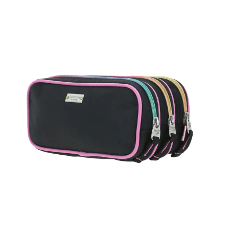 Lapicera Juvenil negra 3 cierres / Chenson