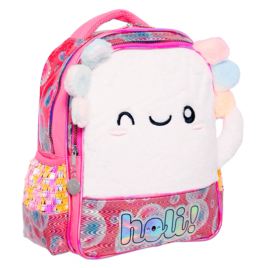 Mochila Primaria Ajolote Peluche / Ruz (Carrito opcional)