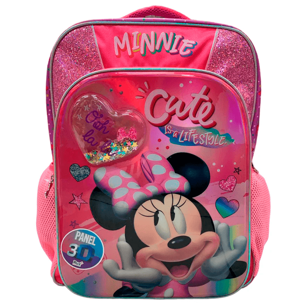 Mochila Primaria Minnie / Ruz (Carrito opcional)