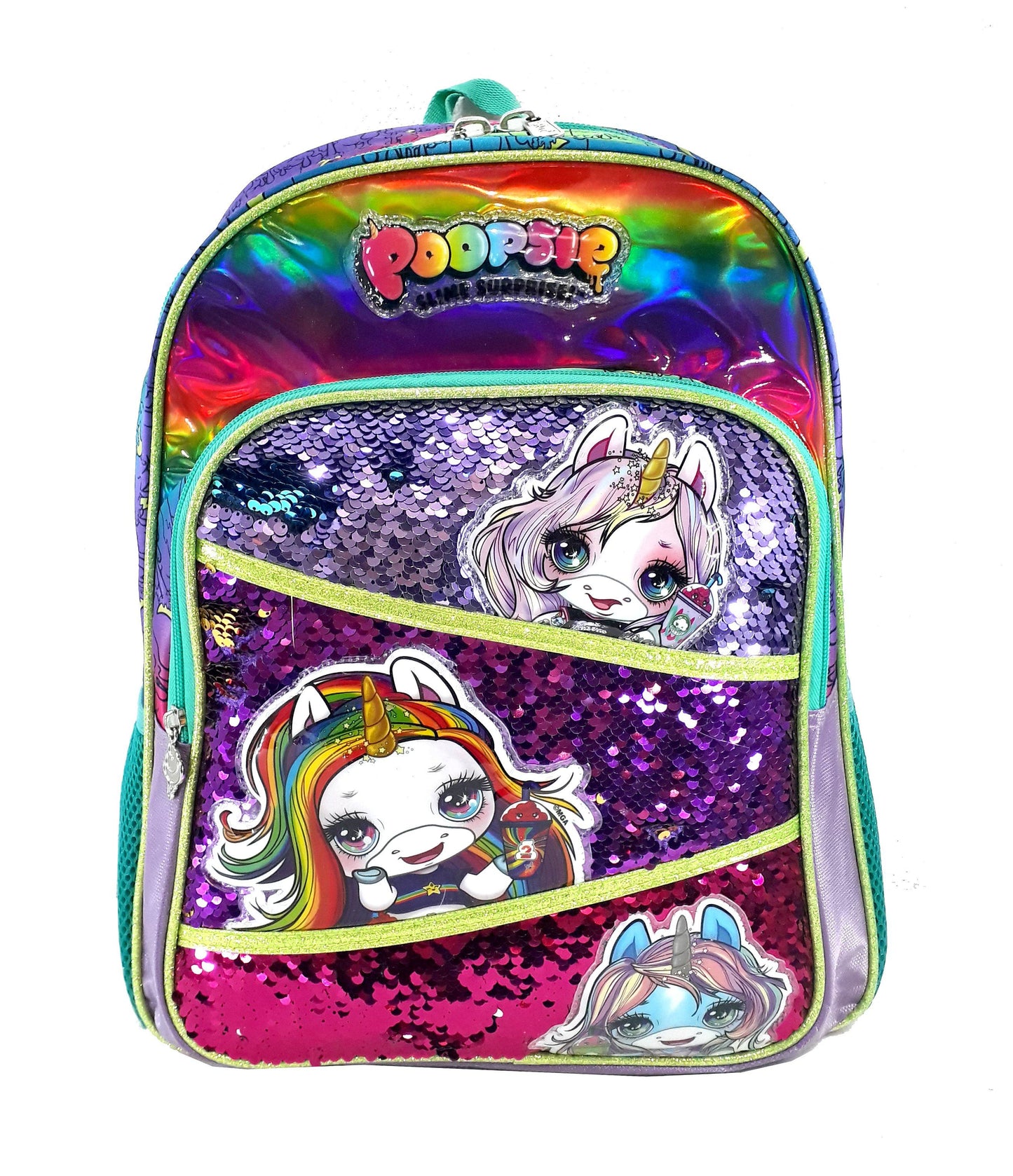 Mochila Primaria Poopsie Lentejuela (Carrito Opcional) / Ruz - mochila - Ruz - Moda Elisa - bolsas para dama, bolsas de piel, carteras, cosmetiqueras, mochilas, escolares y más!