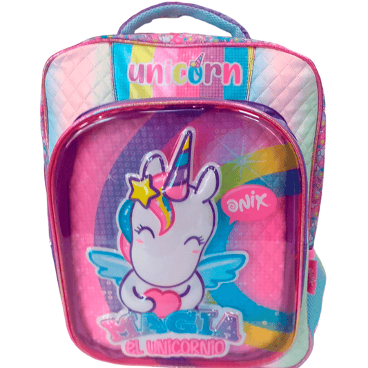 Mochila Primaria Unicornio Onix / Ruz (Carrito opcional)