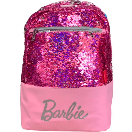 Mochila Primaria Barbie Lentejuela / Keepack (Carrito opcional)