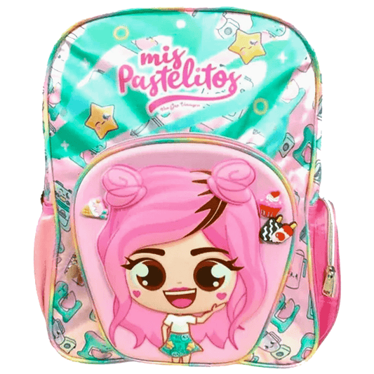 Mochila Primaria Mis Pastelitos / Ruz (Carrito opcional)