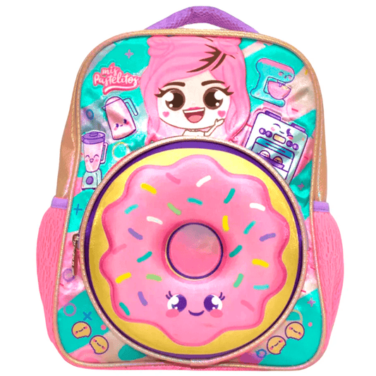 Mochila Primaria Mis Pastelitos / Ruz (Carrito opcional)
