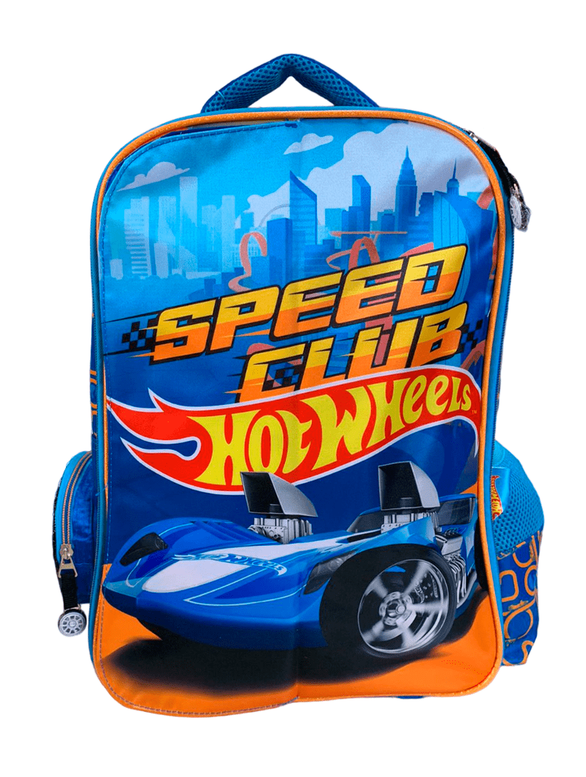 Mochila Primaria Hot Wheels Yadatex Carrito Opcional 2023
