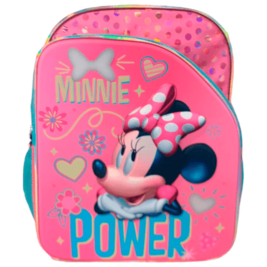 Mochila Primaria Minnie Mouse / Ruz (Carrito opcional)