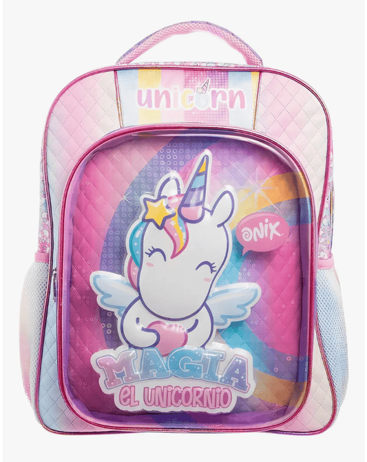 Mochila Primaria Unicornio Onix / Ruz (Carrito opcional)