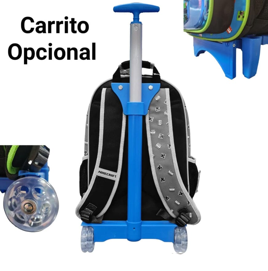 Mochila Primaria minecraft / RUZ (Carrito Opcional)