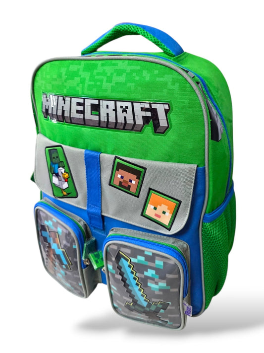 Mochila minecraft primaria /ruz (rueditas opcional)