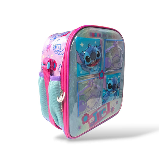 Lonchera de stitch /ruz - Moda Elisa - Encuentra bolsas para dama, carteras, cosmetiqueras, mochilas, maletas, portafolios y más!