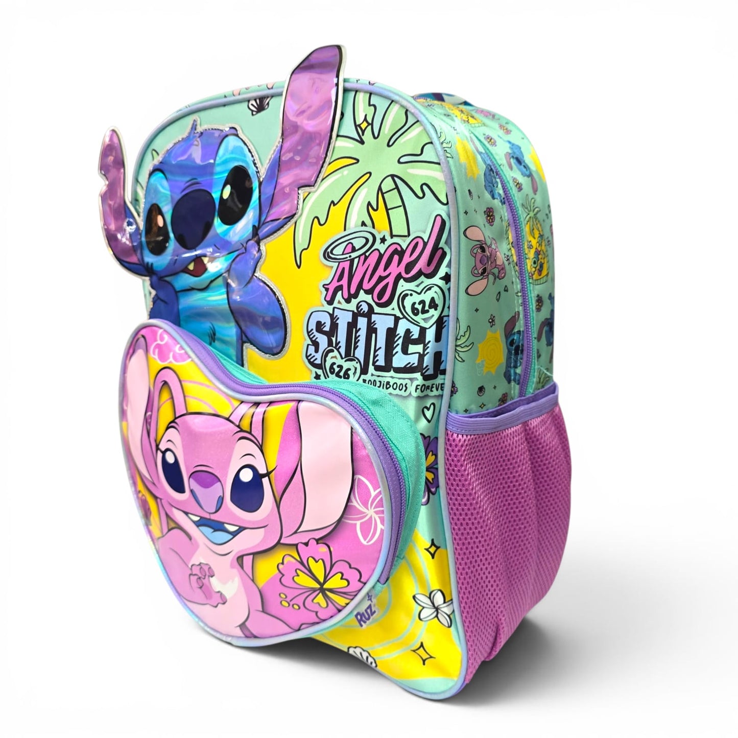 Mochila Primaria stitch y angel / (Carrito opcional) / Ruz