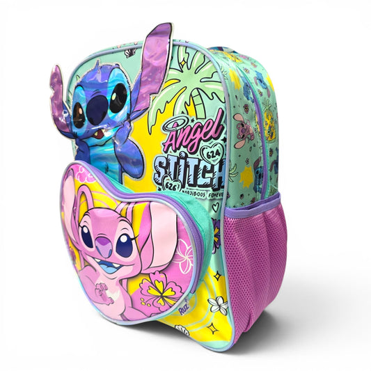 Mochila Primaria stitch y angel / (Carrito opcional) / Ruz - Moda Elisa - Encuentra bolsas para dama, carteras, cosmetiqueras, mochilas, maletas, portafolios y más!