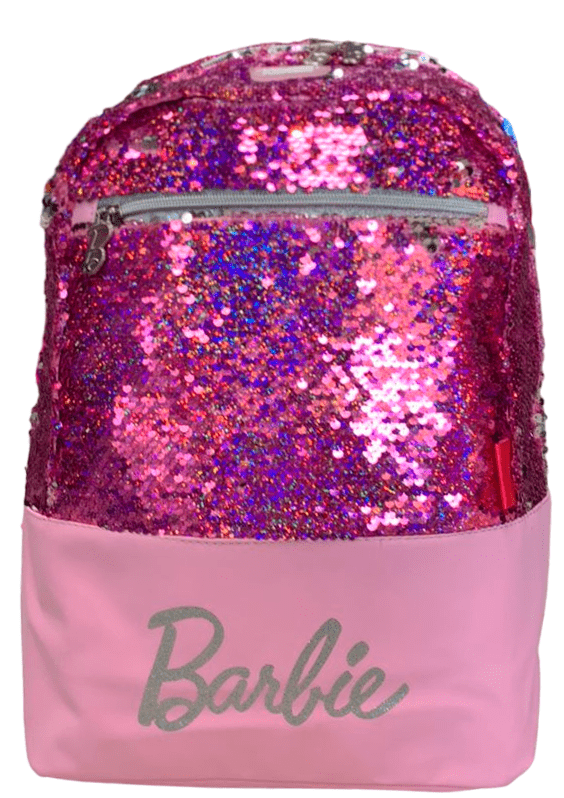 Mochila Primaria Barbie Lentejuela / Keepack (Carrito opcional) 2024