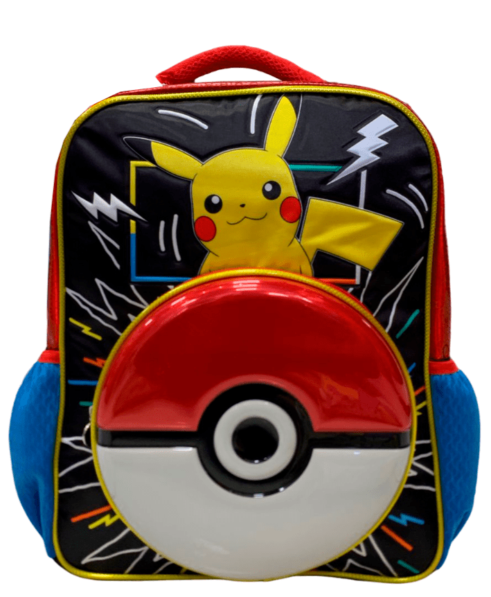 Mochila Primaria Pokémon 3D / Ruz (Carrito opcional) 2024