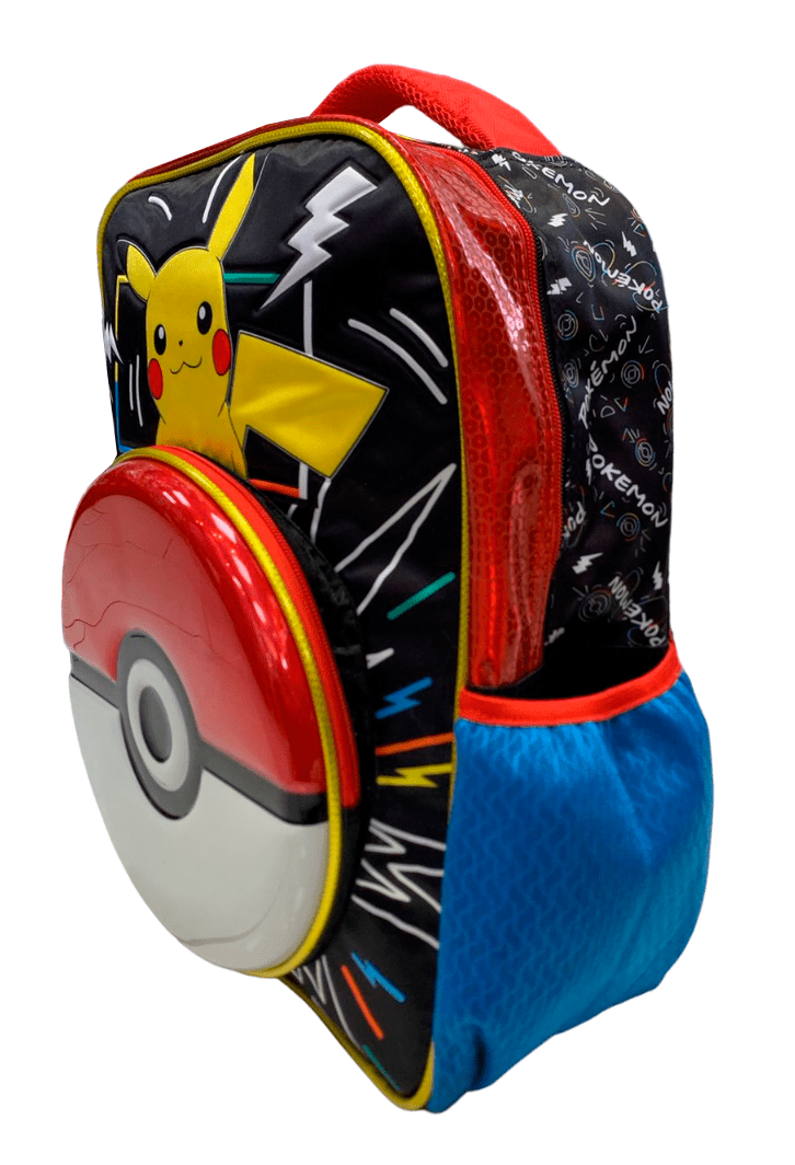 Mochila Primaria Pokémon 3D / Ruz (Carrito opcional) 2024