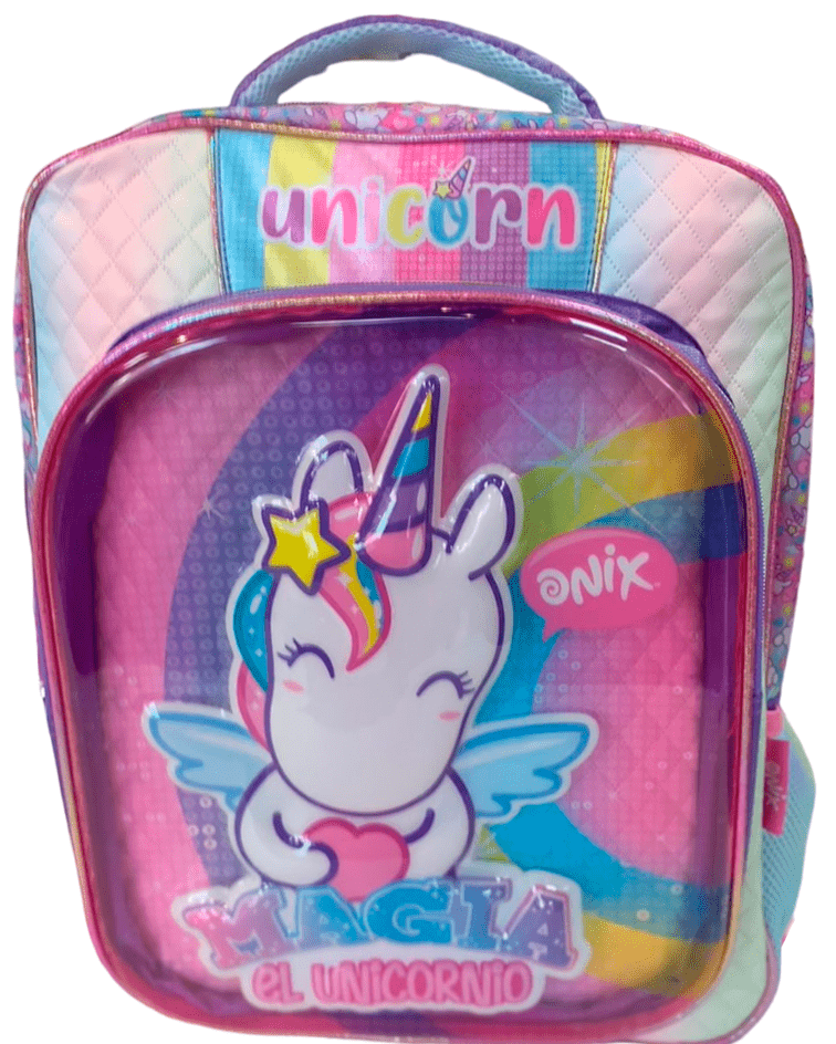 Mochila Primaria Unicornio Onix / Ruz (Carrito opcional) 2024