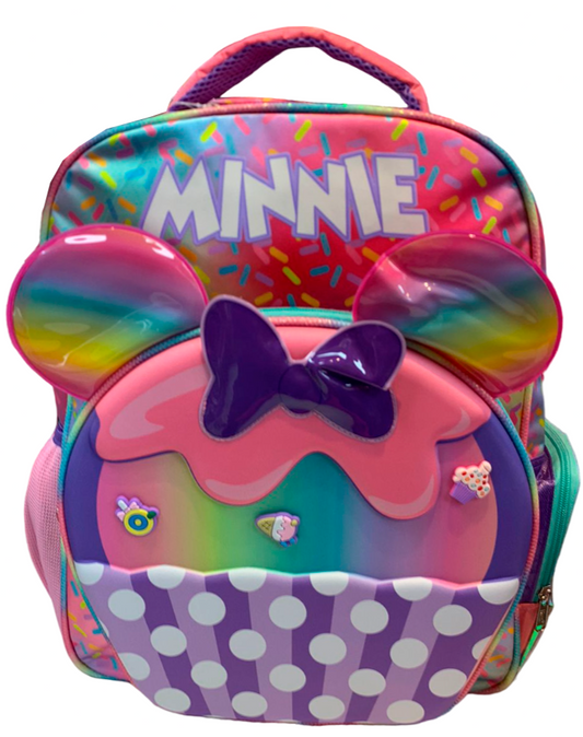 Mochila Primaria Minnie Mouse / Ruz (Carrito opcional)