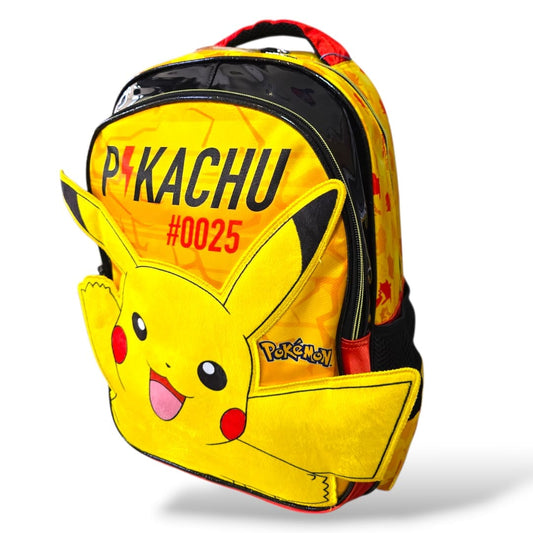 Mochila Primaria pikachu pokemon / Ruz (Carrito opcional)