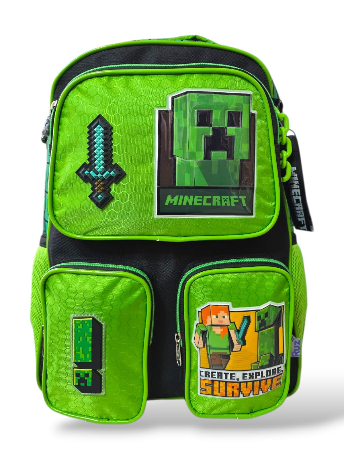 Mochila Primaria minecraft / RUZ (Carrito Opcional)