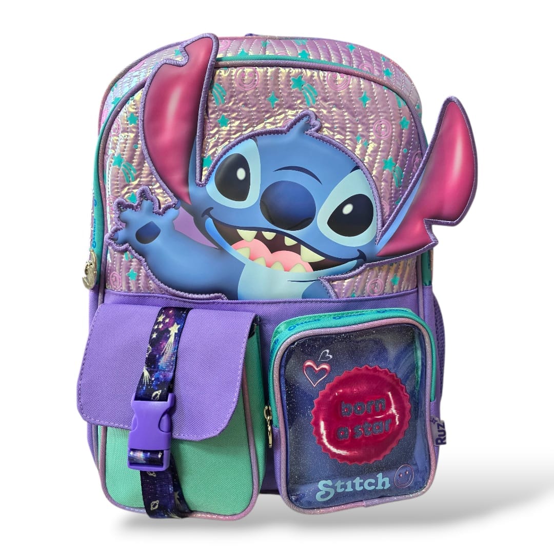 Mochila Primaria de STITCH / Ruz (Carrito opcional)