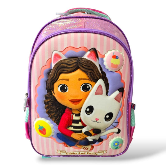 Mochila primaria gabby y pandy / (Carrito Opcional)