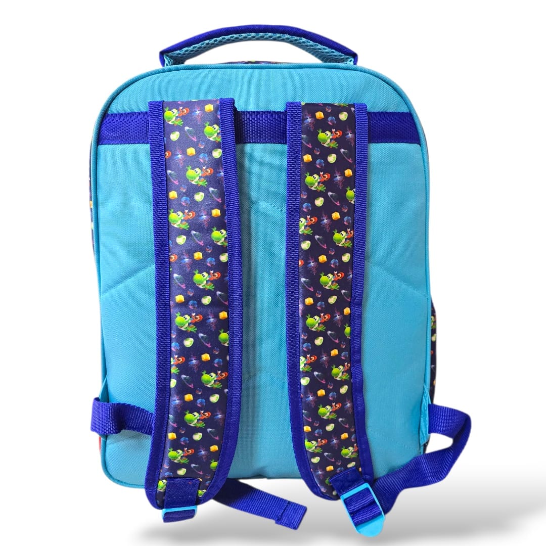 Mochila Primaria mario galaxy pelicula/ ruz (Carrito opcional)