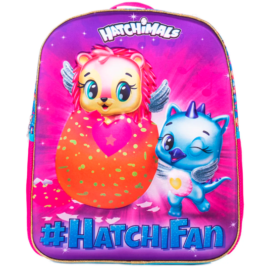 Mochila Primaria Hatchimals 3D (Carrito Opcional) / Ruz