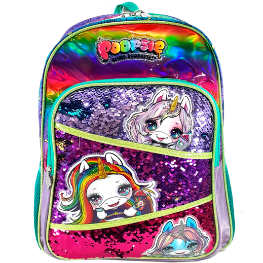 Mochila Primaria Poopsie Lentejuela / Ruz (Carrito Opcional)