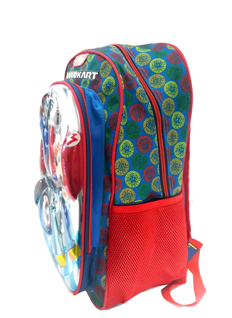 Mochila Primaria Mario Kart 3D (Carrito Opcional) / Chenson - mochila - Chenson - Moda Elisa - bolsas para dama, bolsas de piel, carteras, cosmetiqueras, mochilas, escolares y más!