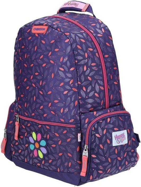 Mochila primaria Happy Girl Morada  / Chenson (Carrito Opcional)
