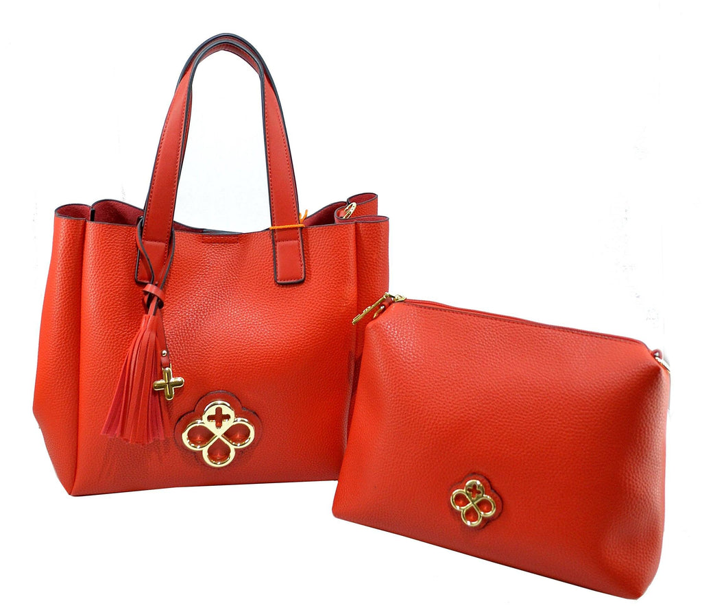 Bolso 2 en 1 color rojo / Jaime Ibiza - Moda Elisa - Encuentra bolsas para dama, carteras, cosmetiqueras, mochilas, maletas, portafolios y más!